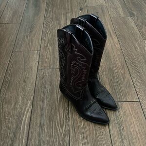 COPY - Leather Cowgirl boots